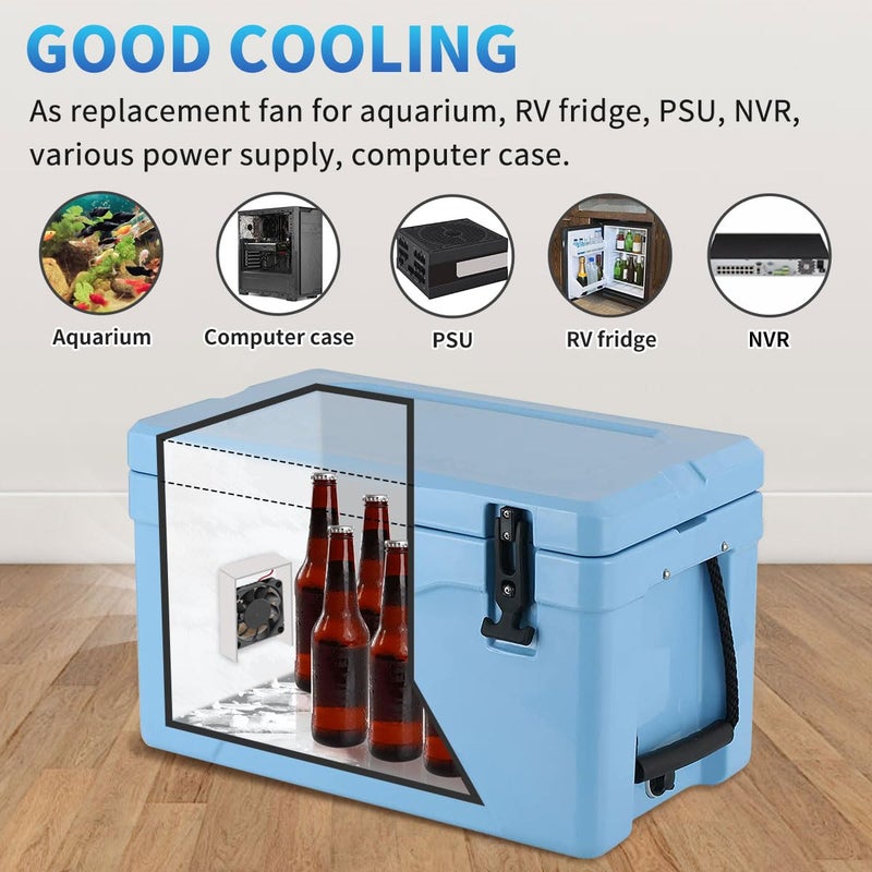 Wathai DC Exhaust Cooler Fan 60mm x 60mm x 15mm 12V 2Pin Brushless Cooling Fan - Image 4